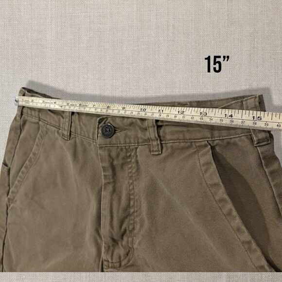 Patagonia Organic Cotton Khaki Shorts 30 Canvas Outdoor 5” Inseam 2000s Retro - Picture 6 of 9